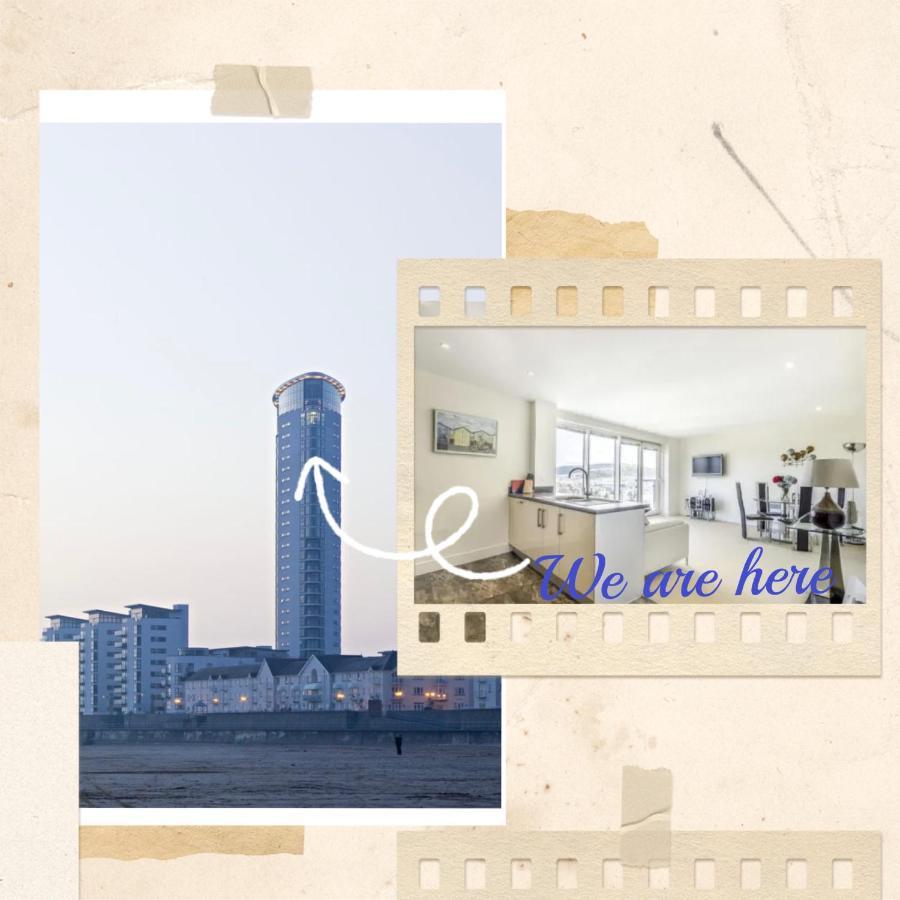Beach On The Doorstep Meridian Tower Marina Swansea Daire Dış mekan fotoğraf